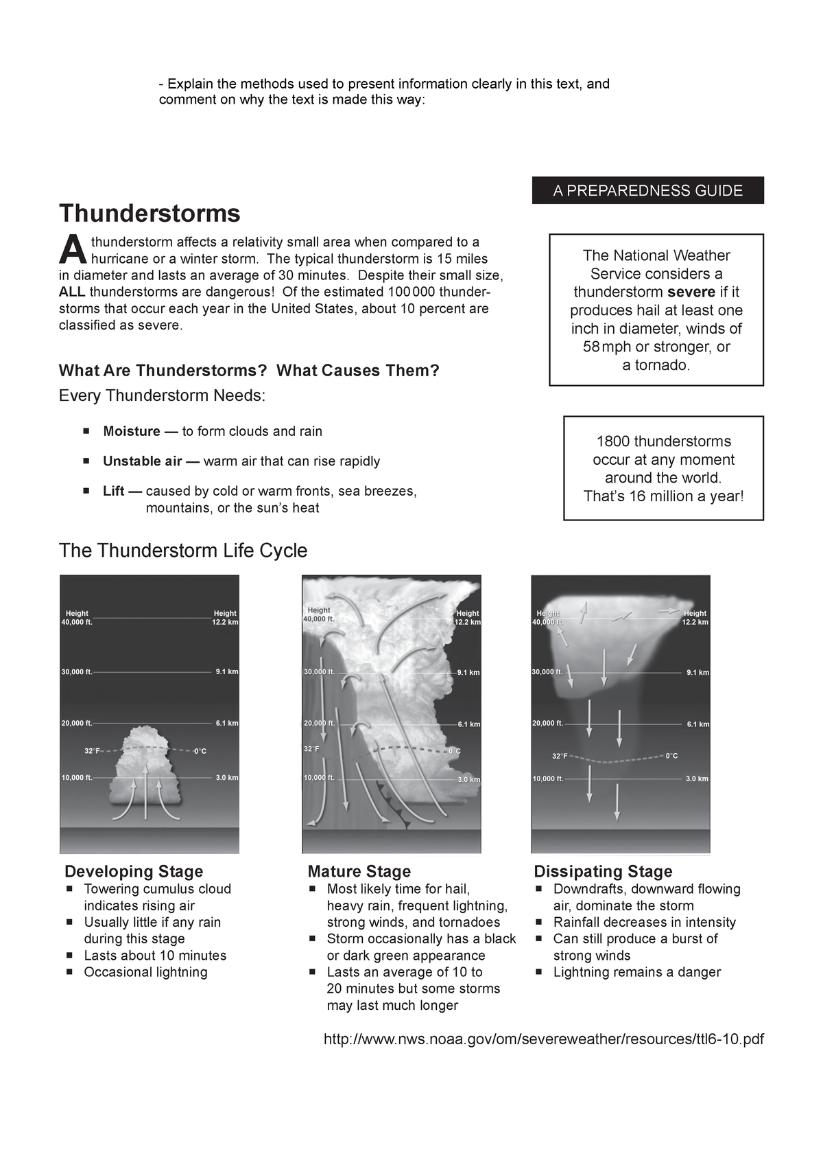 Thunderstorms Paper 1 Practice - – 6 – 2. Analyse, Compare And Contrast ...