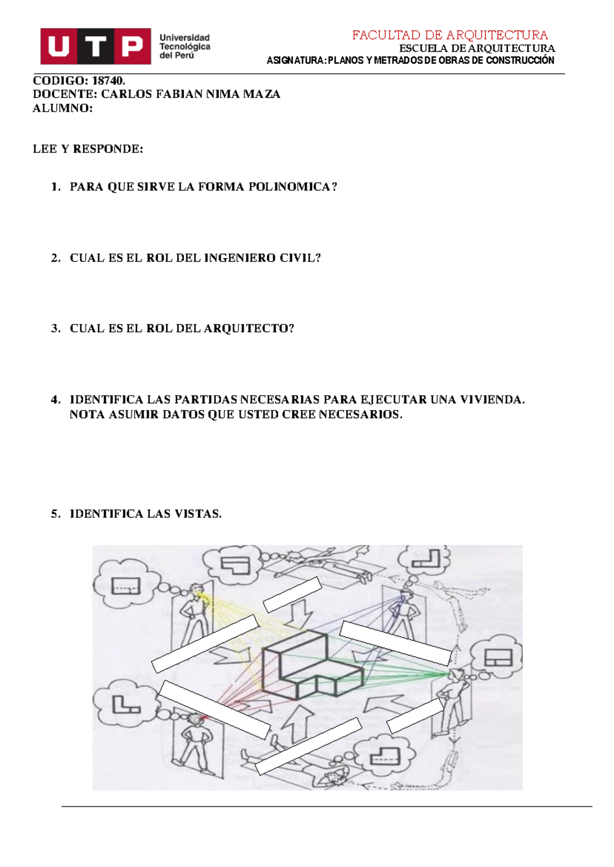 Tarea Academica N° 01 DE Planos Y Metrados 40041 - Planos Y Metrados De ...