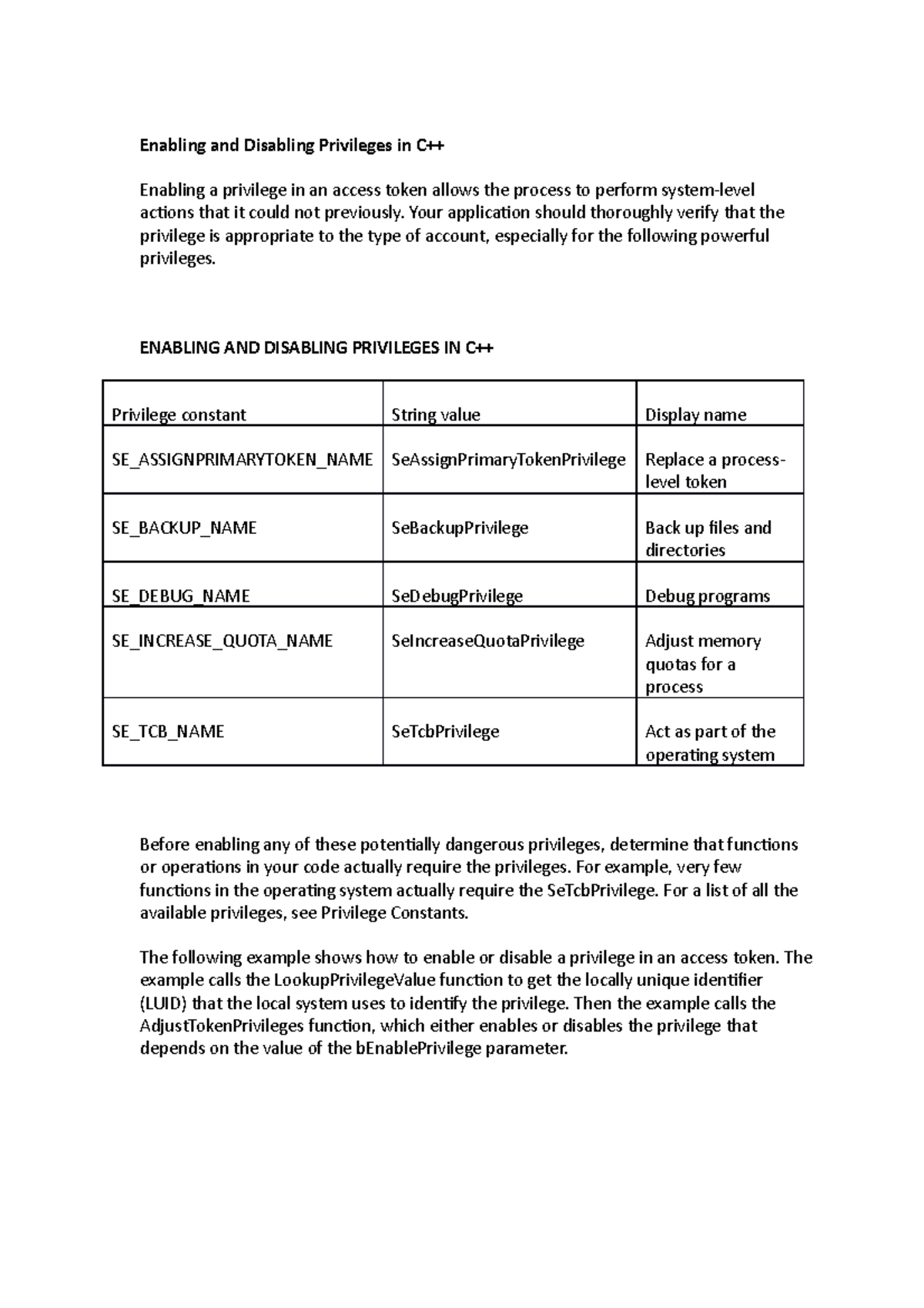 Holanda Seatwork 1 - Information Technology - Enabling and Disabling ...