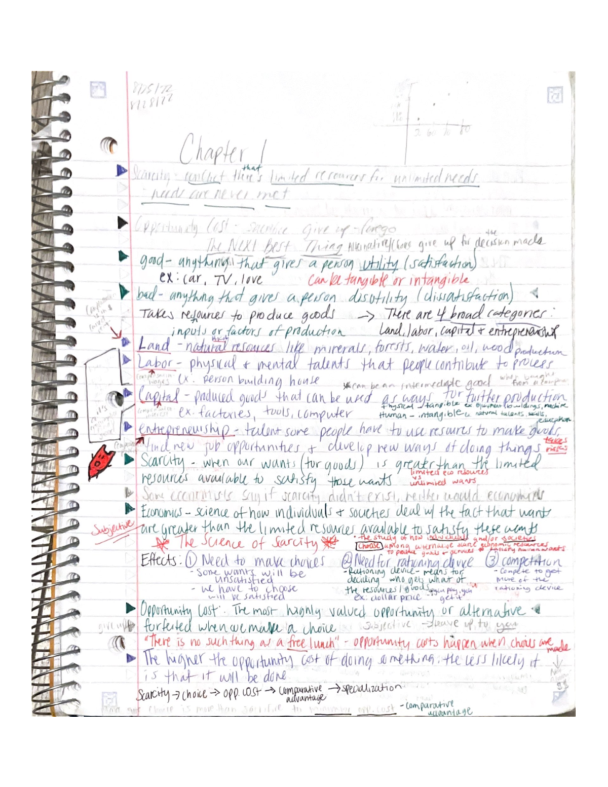 Chapter 1 notes - ECO1311 - Studocu