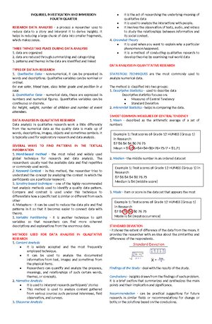Chapter 4 Sample - TAYTAY, RIZAL 33 Chapter 4 PRESENTATION, ANALYSIS ...