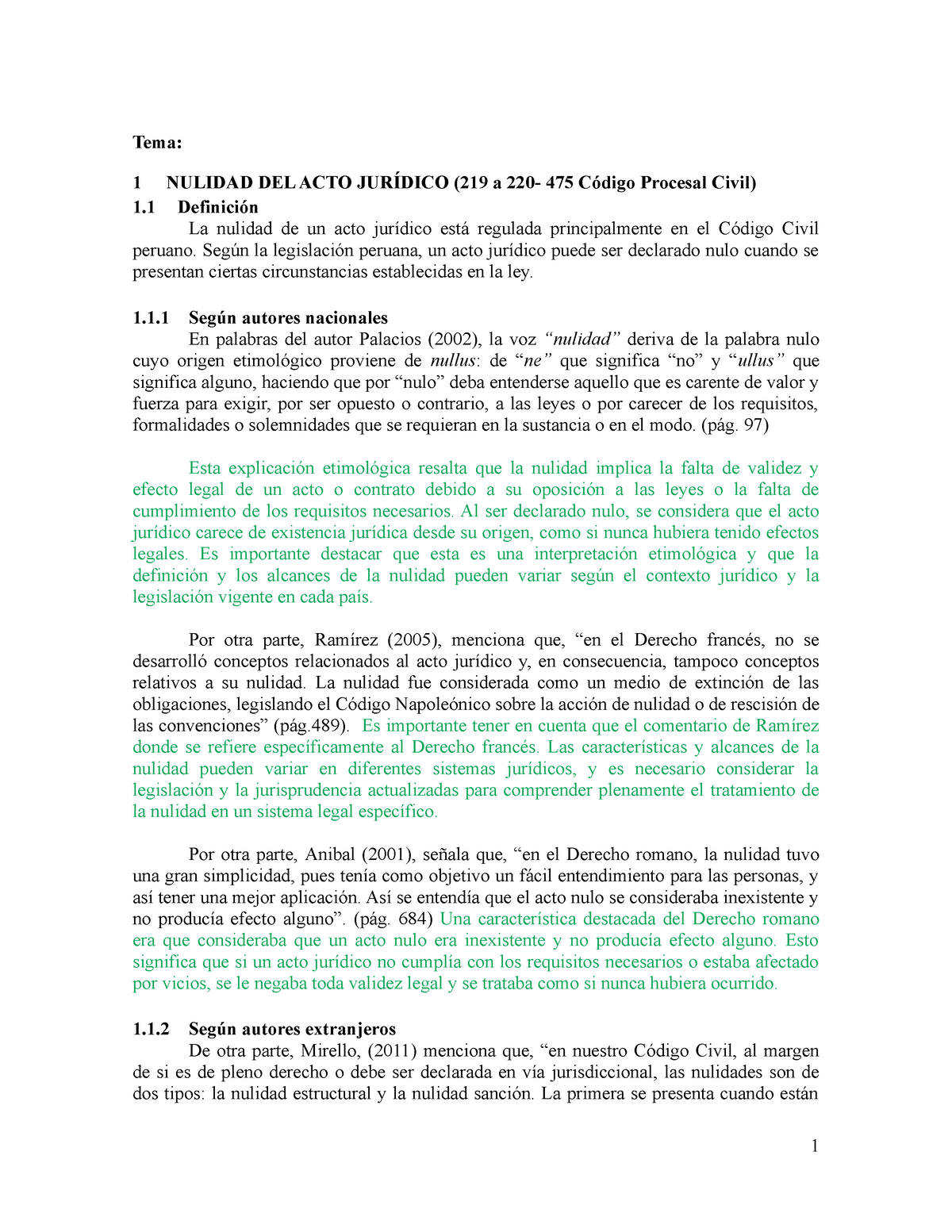 Nulidad Del Acto Jur Dico Tema Nulidad Del Acto Jur Dico A