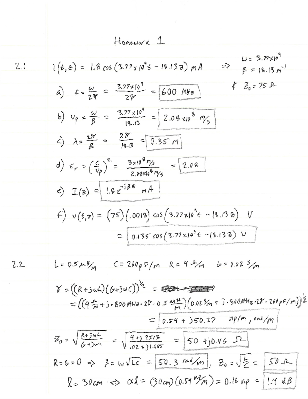 Homework 1 Solutions - NOTES - EEE 211 - Studocu