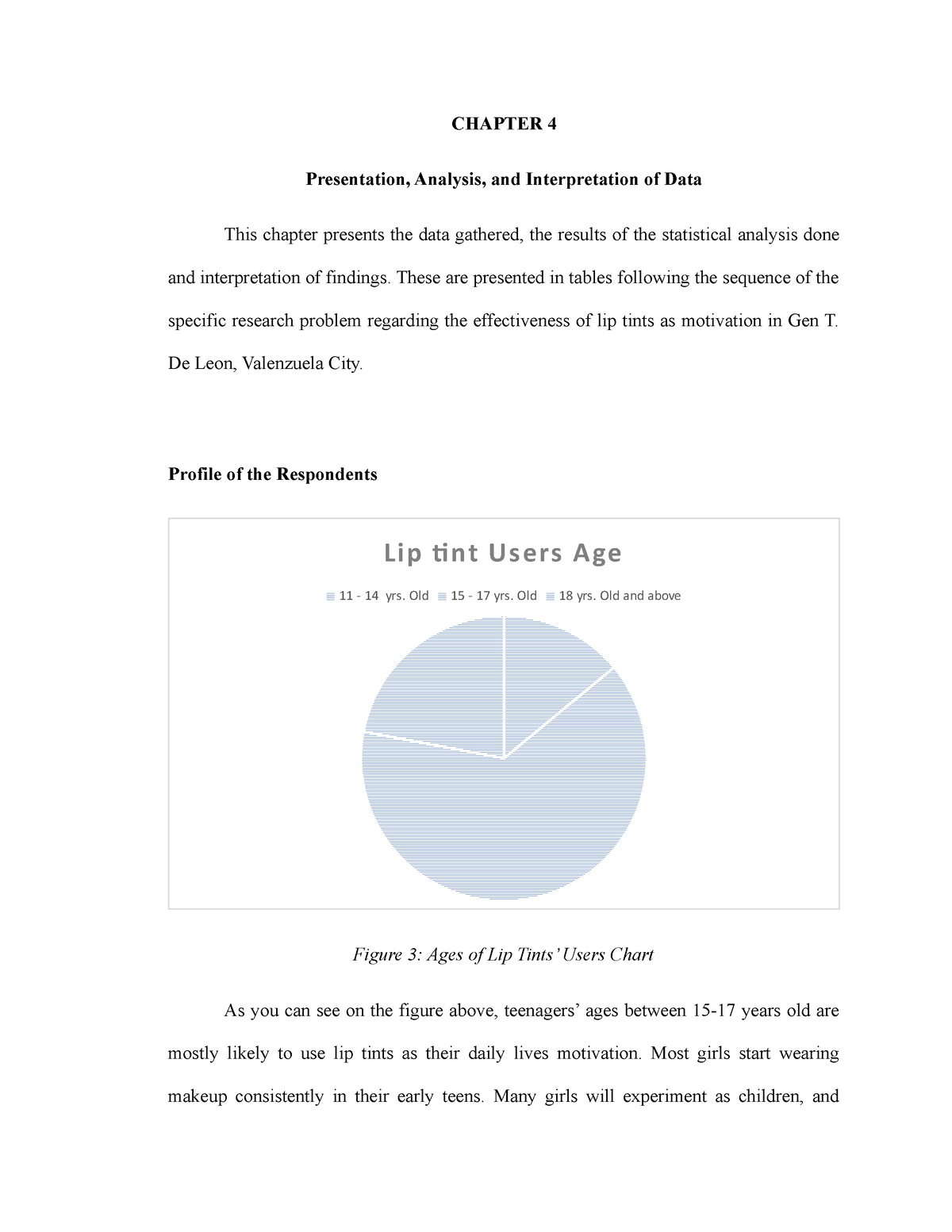 Chapter-4 - Sample - CHAPTER 4 Presentation, Analysis, And ...