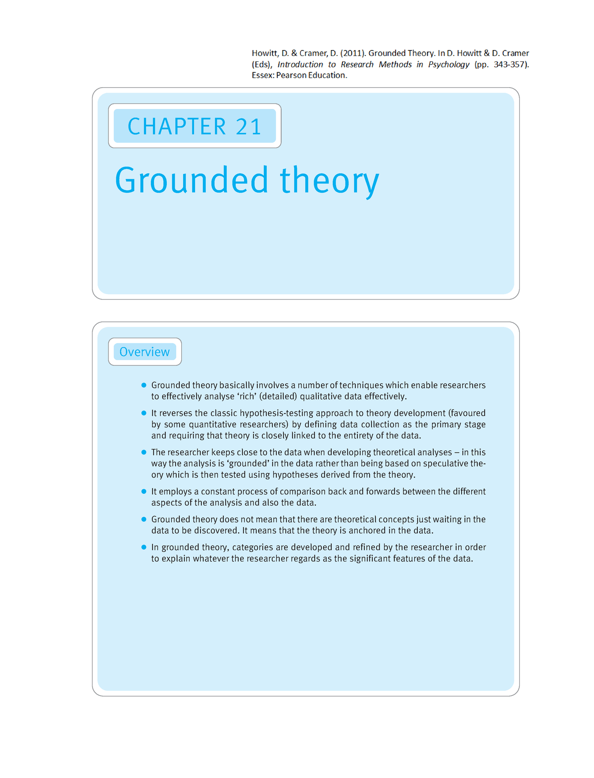 Grounded Theory - Z It Reverses The Classic Hypothesis-testing Approach ...