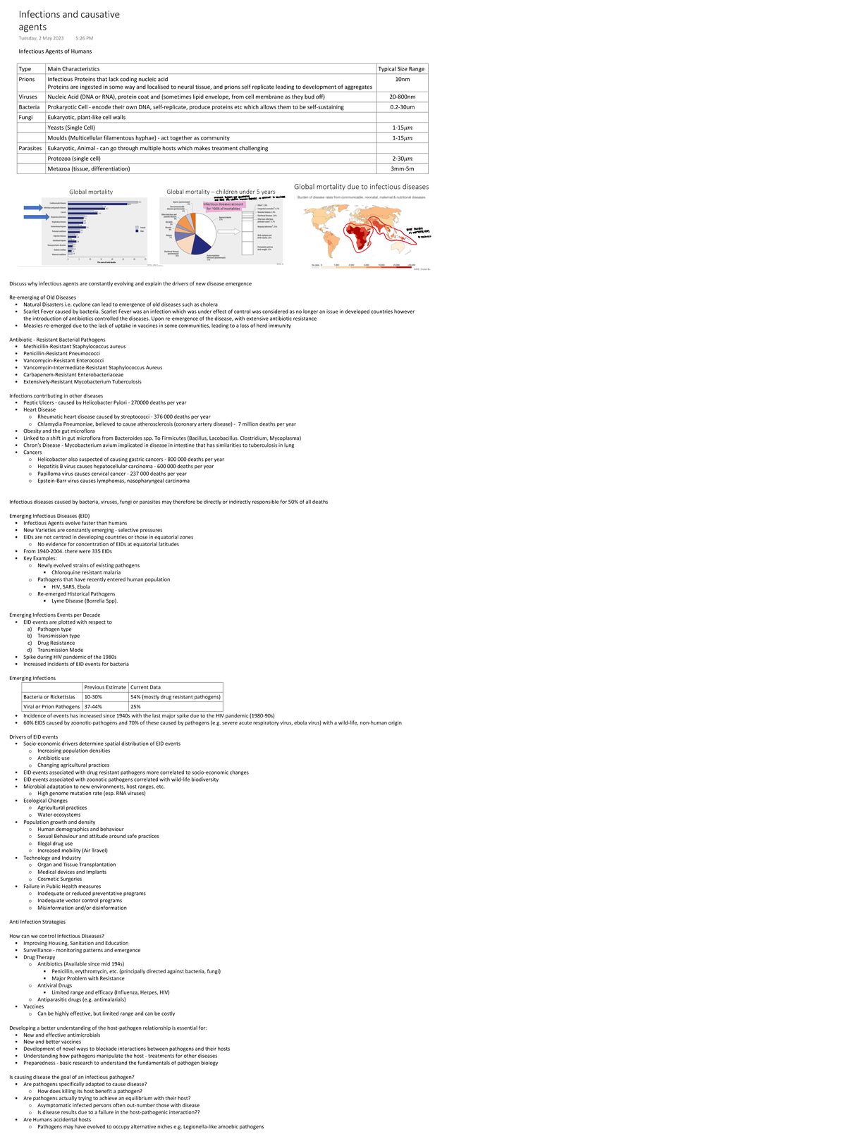 Infections and causative agents - Infectious Agents of Humans Type Main ...