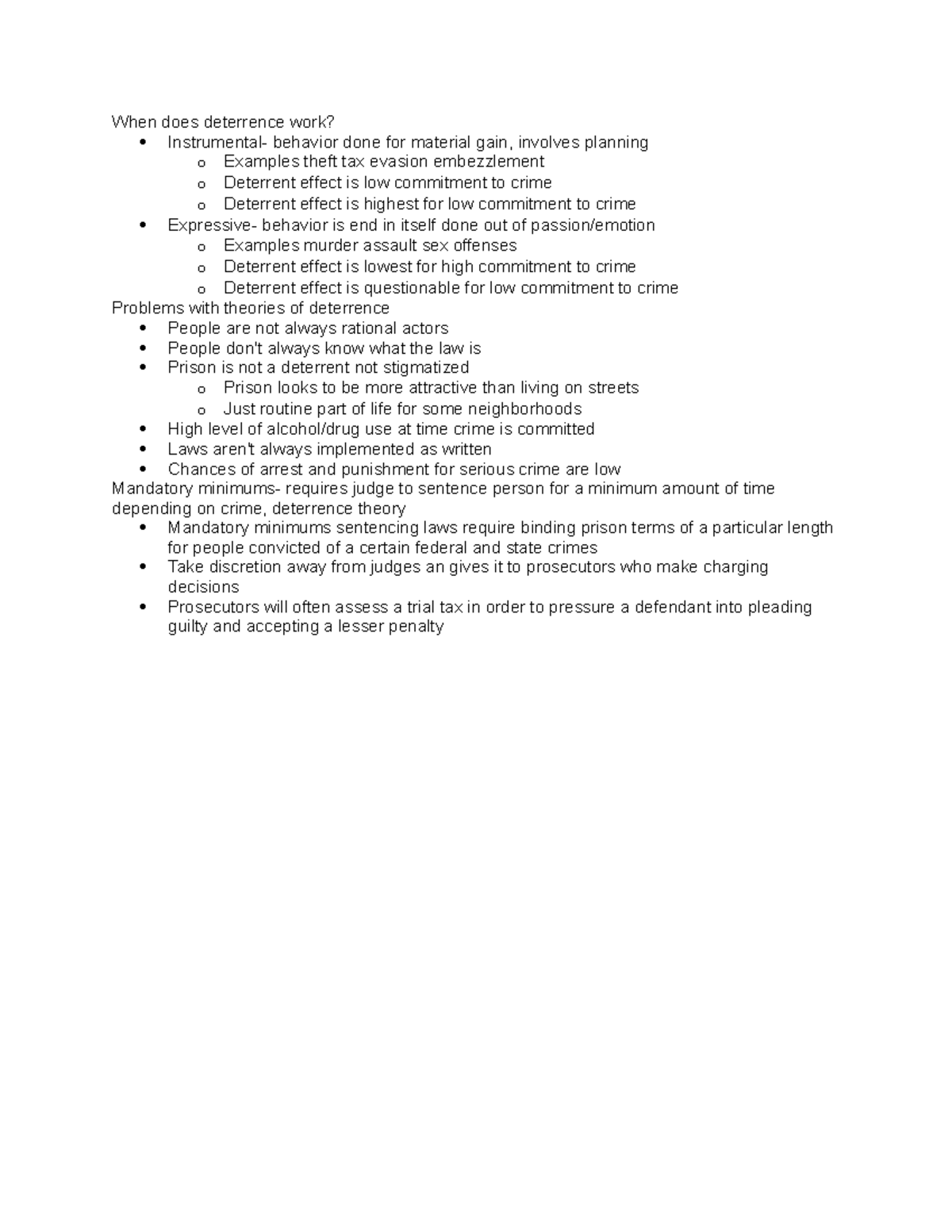 3-27-intro-notes-when-does-deterrence-work-instrumental-behavior-done-for-material-gain