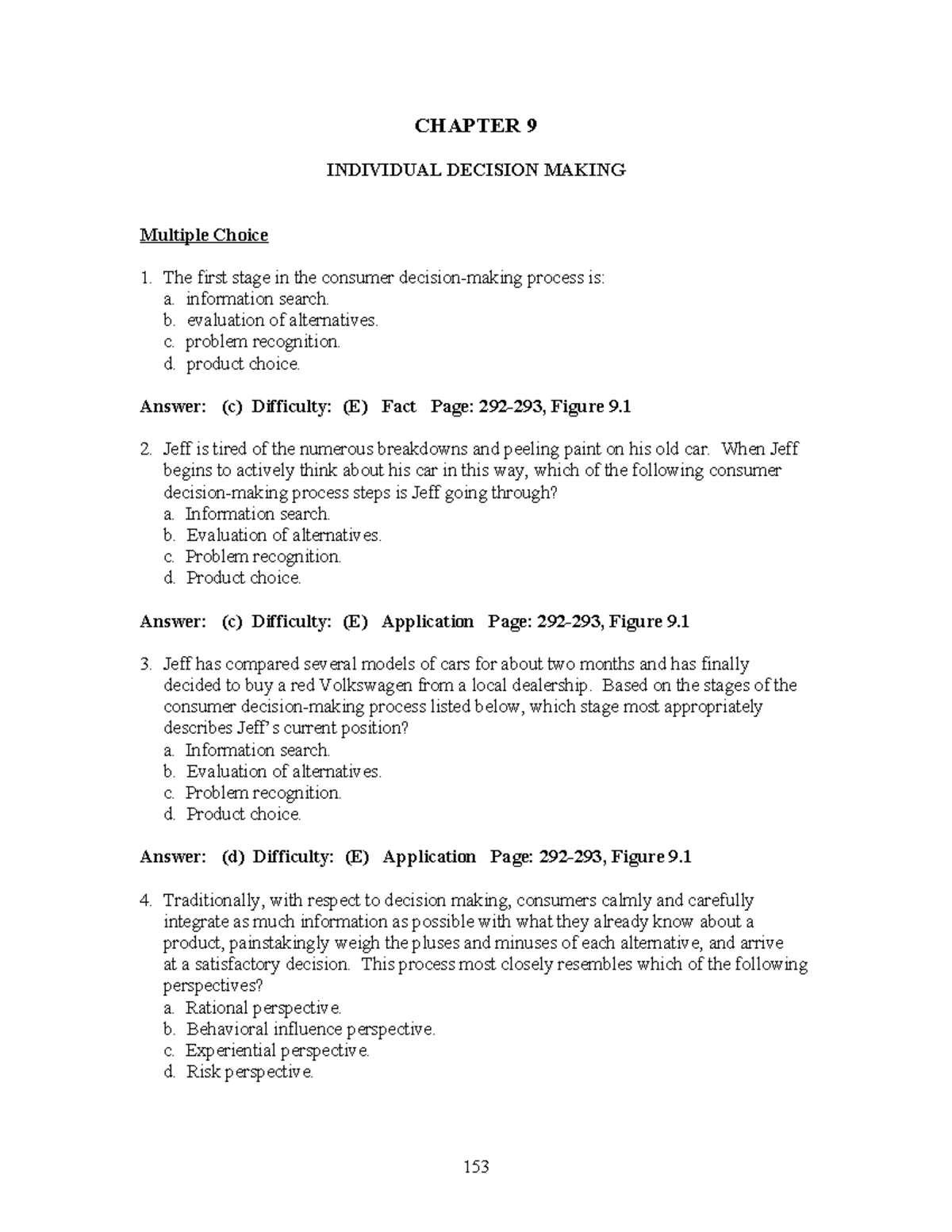 293556630 solomon 09 tif doc - CHAPTER 9 INDIVIDUAL DECISION MAKING ...