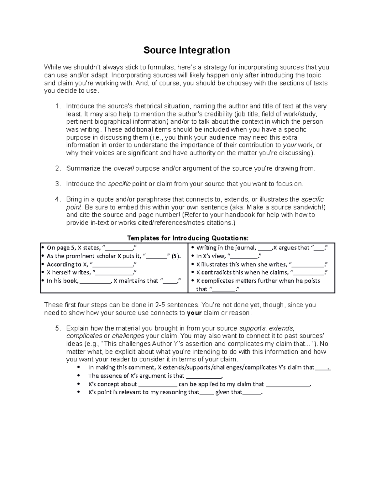 Source-Integration-Handout - Source Integration While we shouldn’t ...