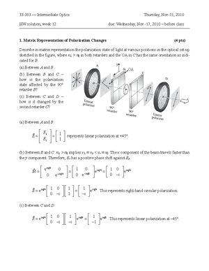 HW 5 solution - Spherical Interface Between Two Media (4 pts) A ...