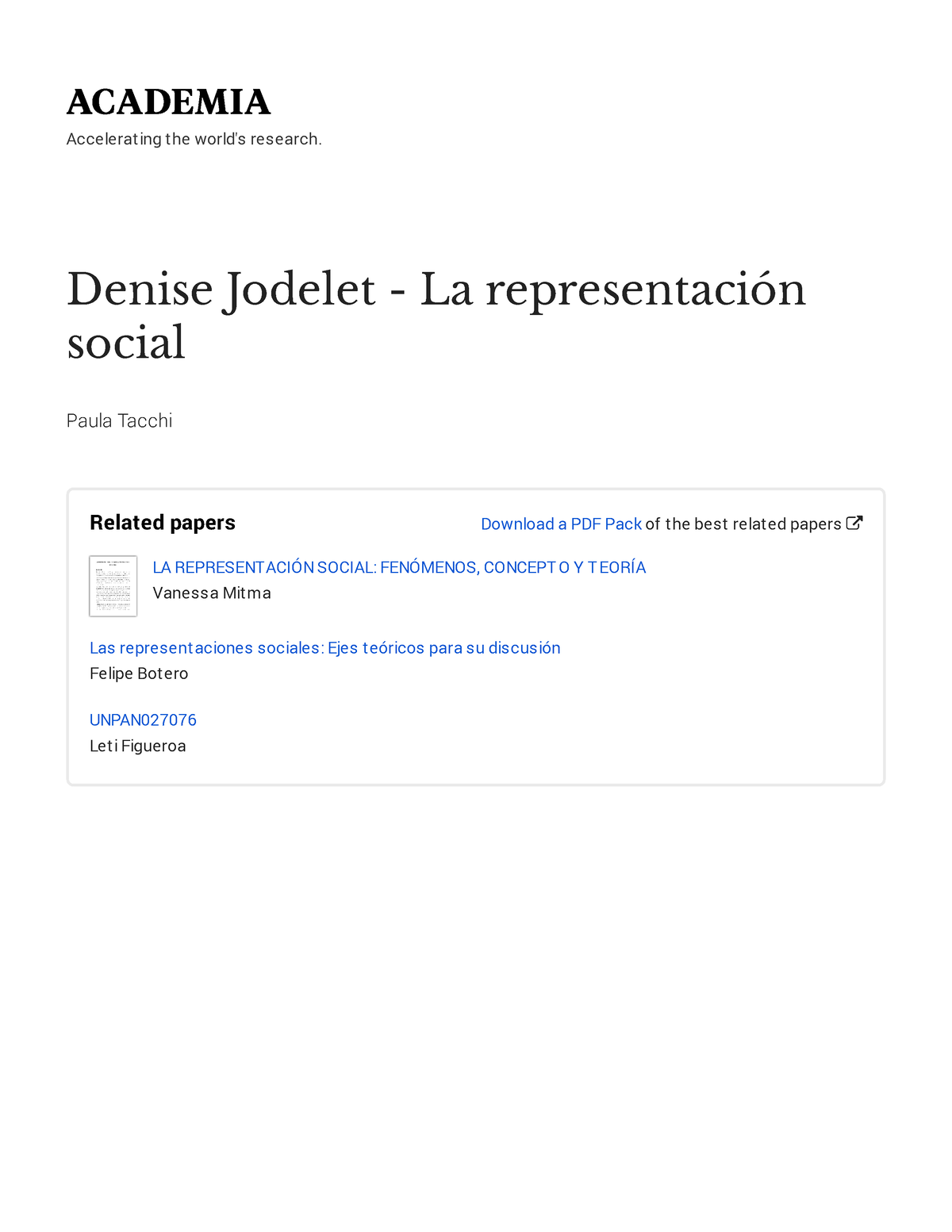 1 Denise Jodelet - La Representacion Social 2019 0416-96143-1fkpr3c ...