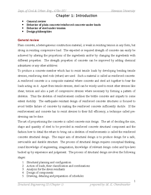 Rcc 2 project - Example - Reinforced concrete structure - Studocu