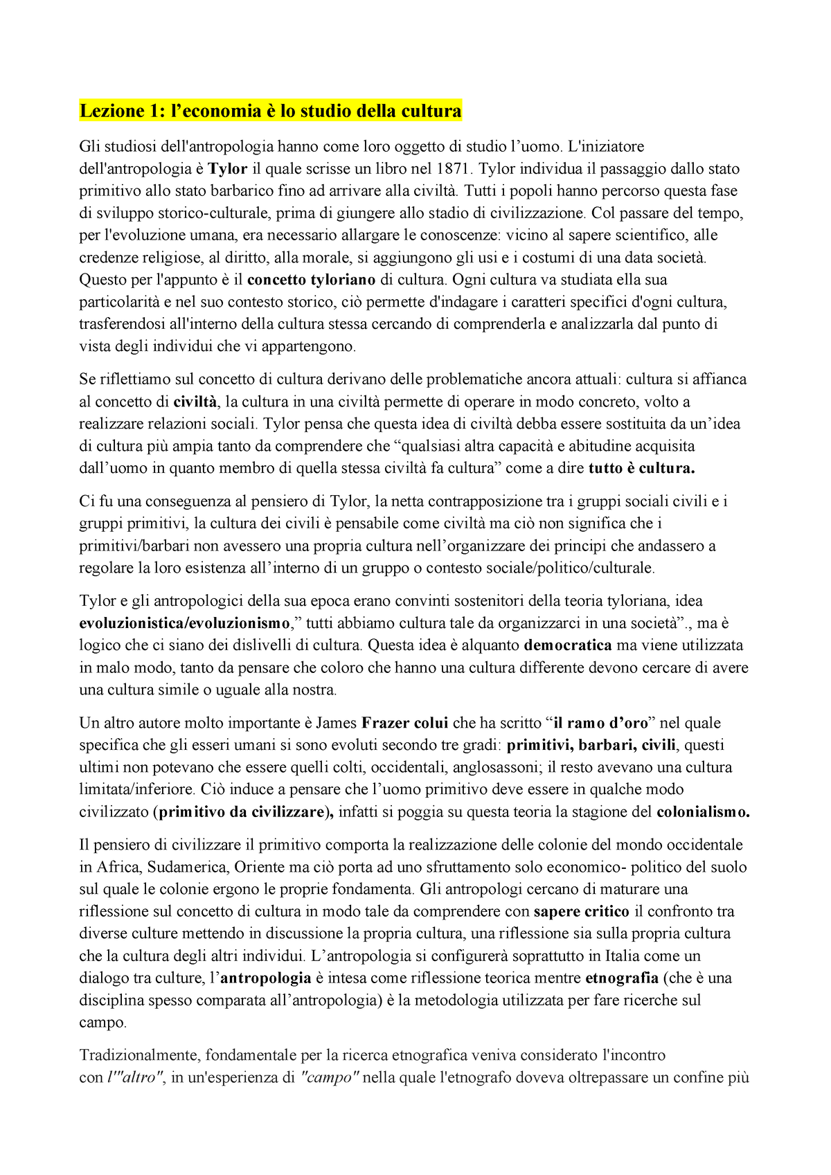 Lezioni Impresa-1-2 - Dispense Essenziali - Lezione 1: L’economia è Lo ...