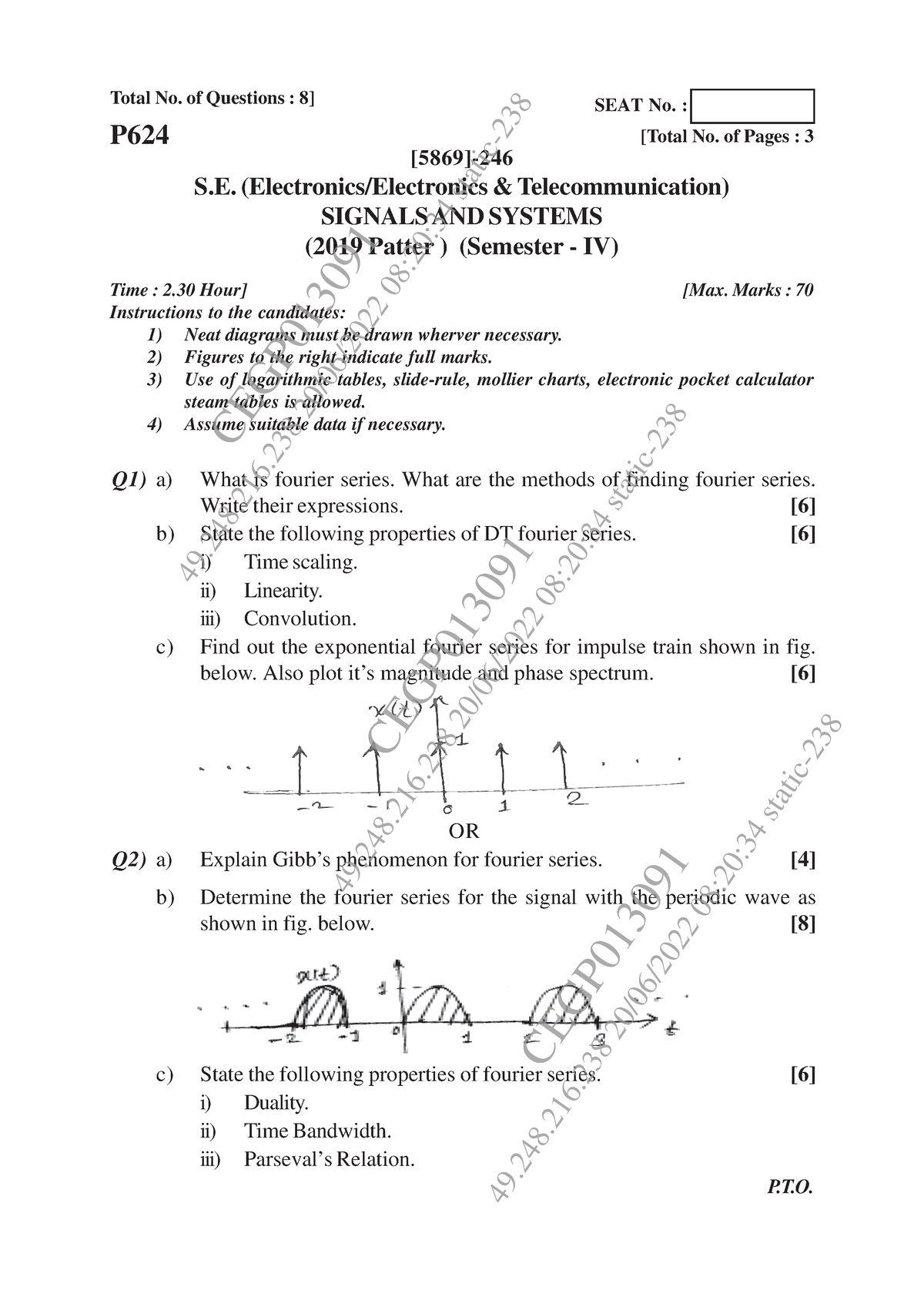 May Jun 2022 - Question Paper - [5869]-246 1 Total No. Of Questions : 8 ...