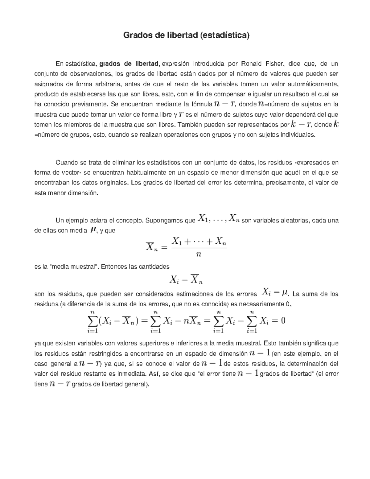 Gradosdelibertad grados de libertad Grados de libertad