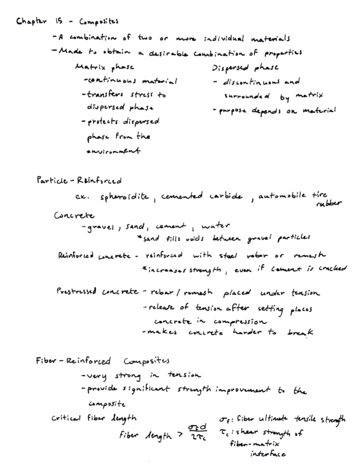Chapter 15 Composites Chapter is Composites A combination of two