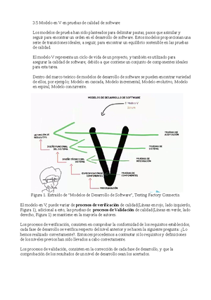 Calidad de software - 3 Modelo en V en pruebas de calidad de software Los  modelos de prueba han sido - Studocu