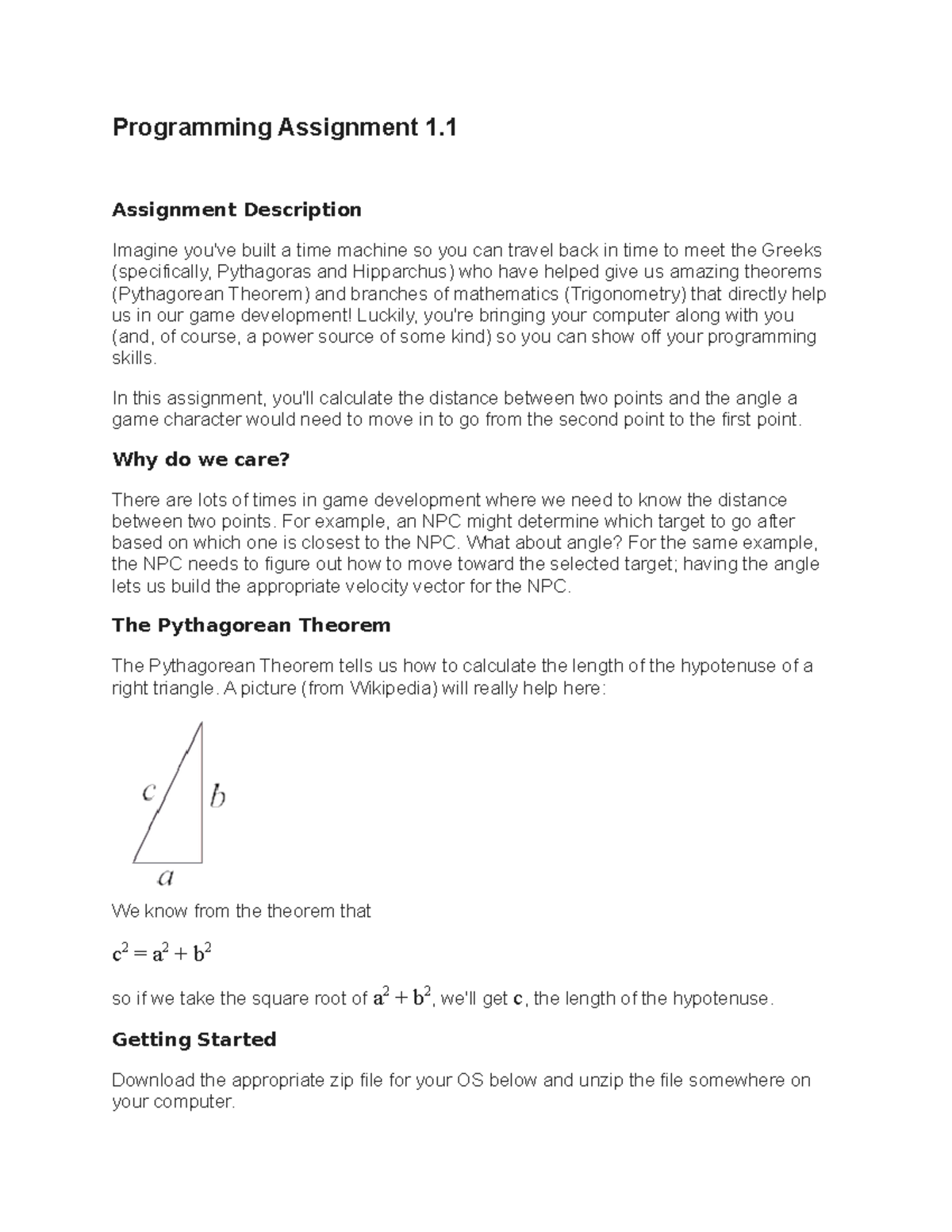 Programming Assignment 1 - Assignment Description Imagine you've built ...