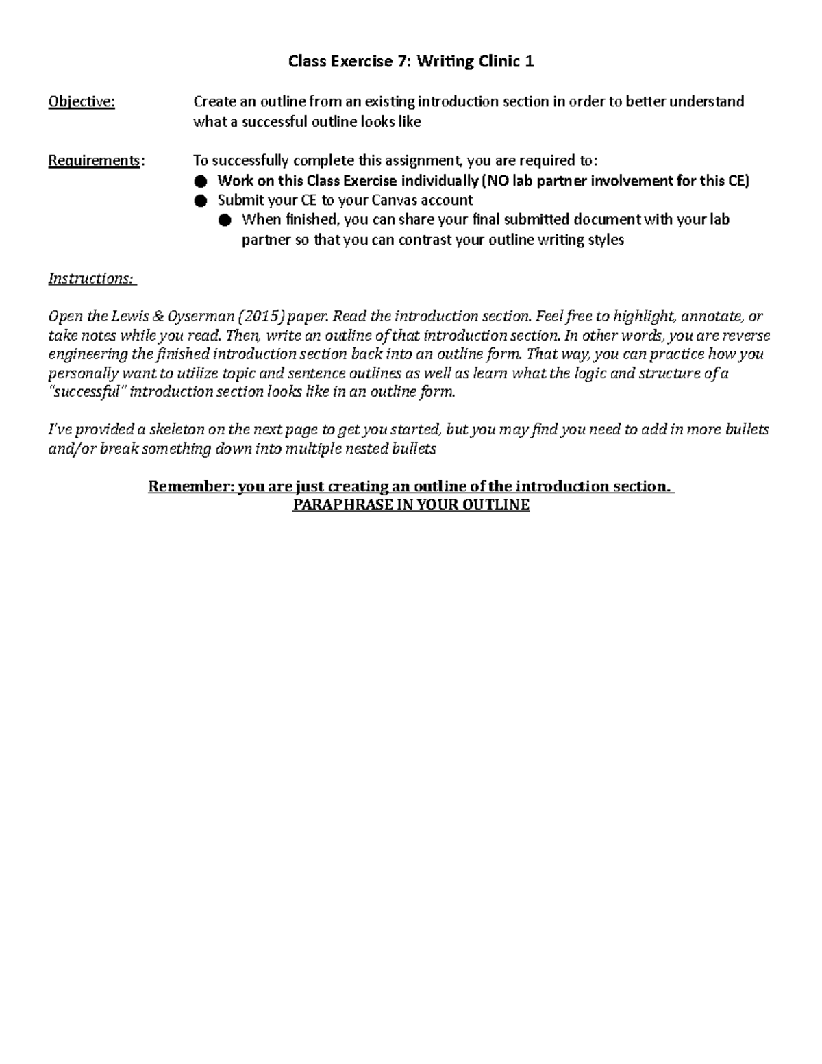 CE 07 - PSY 0037 Research Methods Lab - Professor Jennifer Hirsch ...