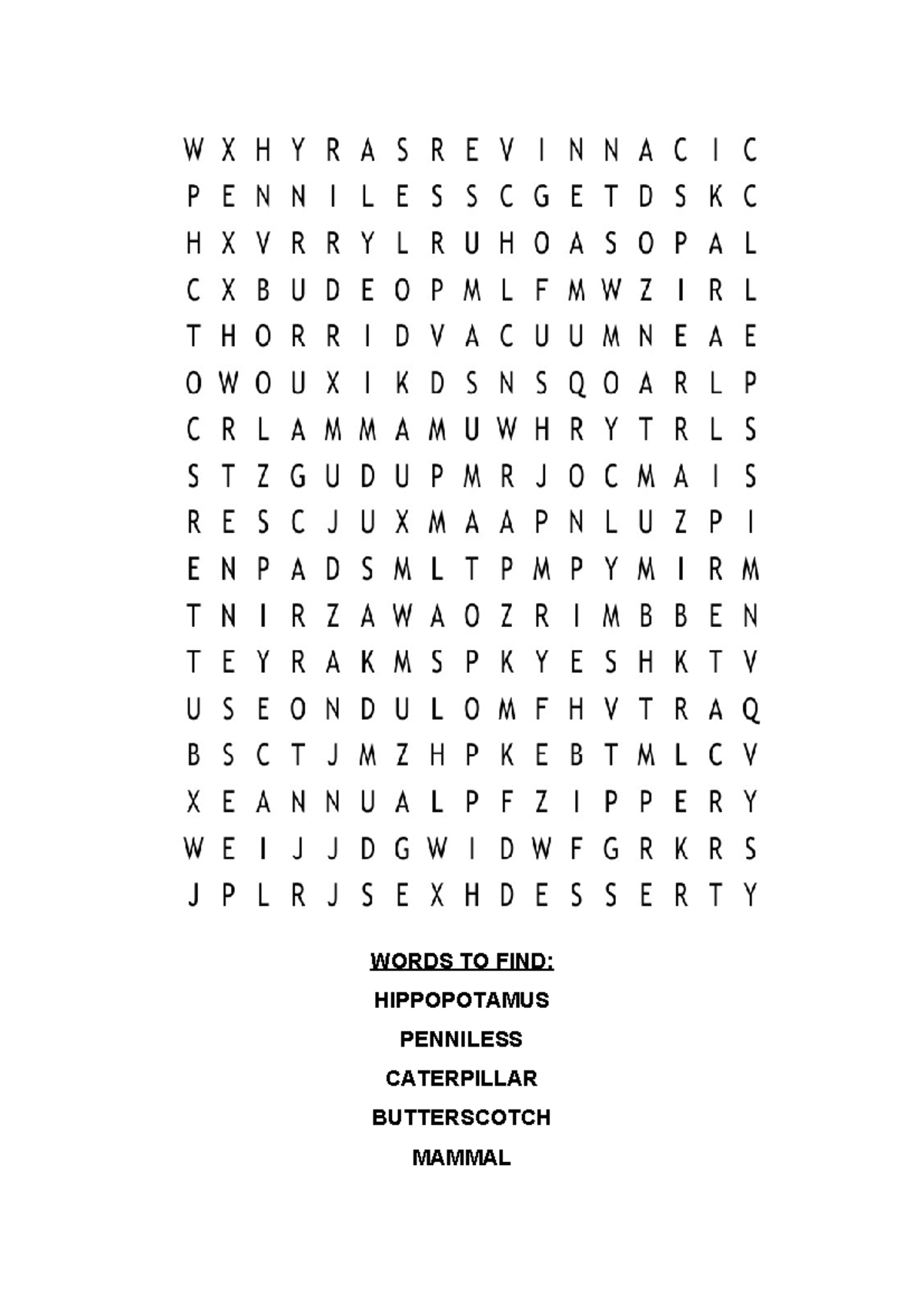 5 Letter Hippo Word Finder - 98u3lld