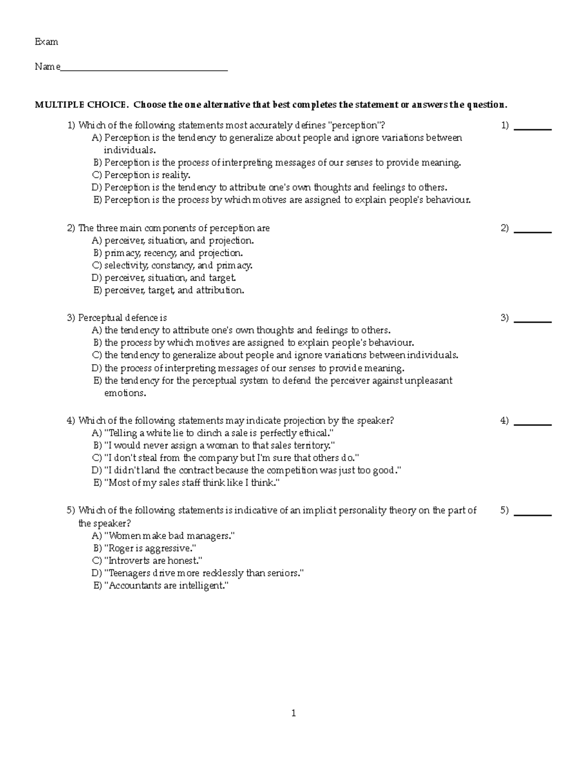 Chapter 3 - Exam Name___________________________________ MULTIPLE ...