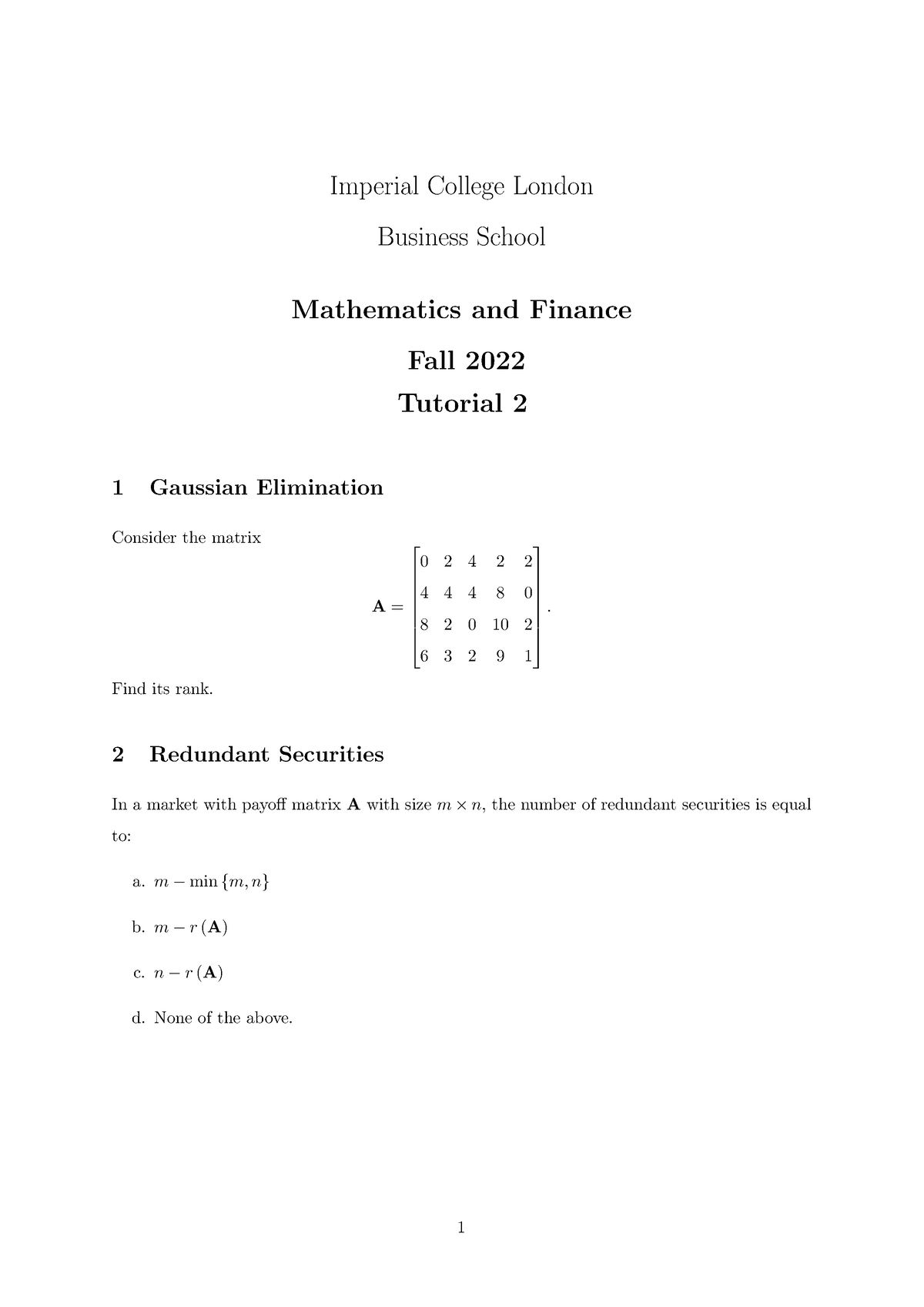 imperial college london msc mathematics and finance thesis