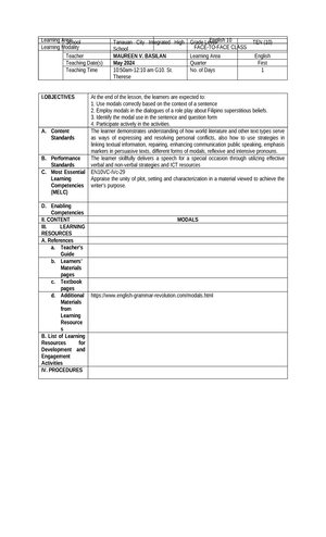 ENG8-Q4-MODULE4: Expanding The Content Of An Outline Using Notes From ...