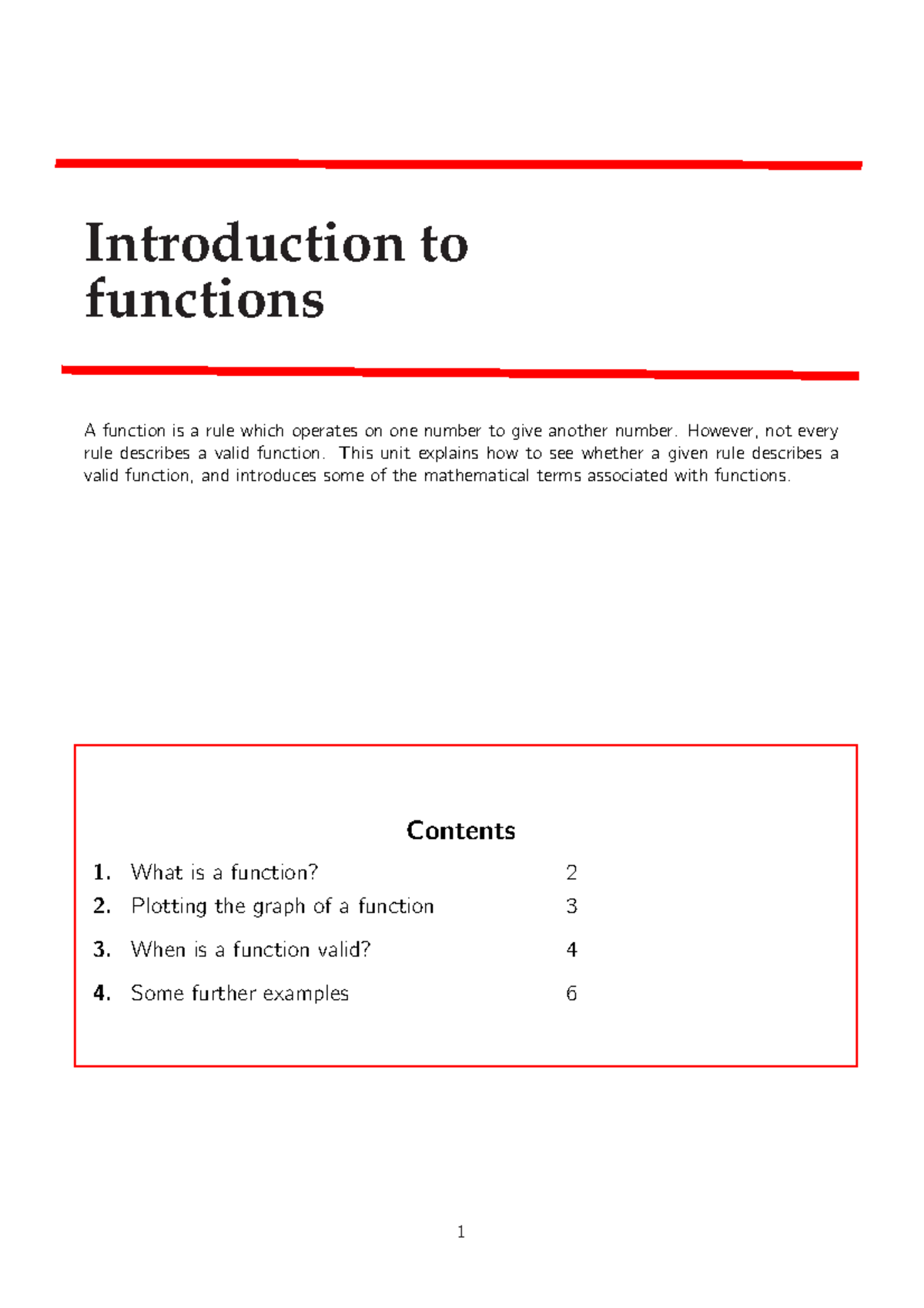 Function Beginner - Can try this before the first lesson ...