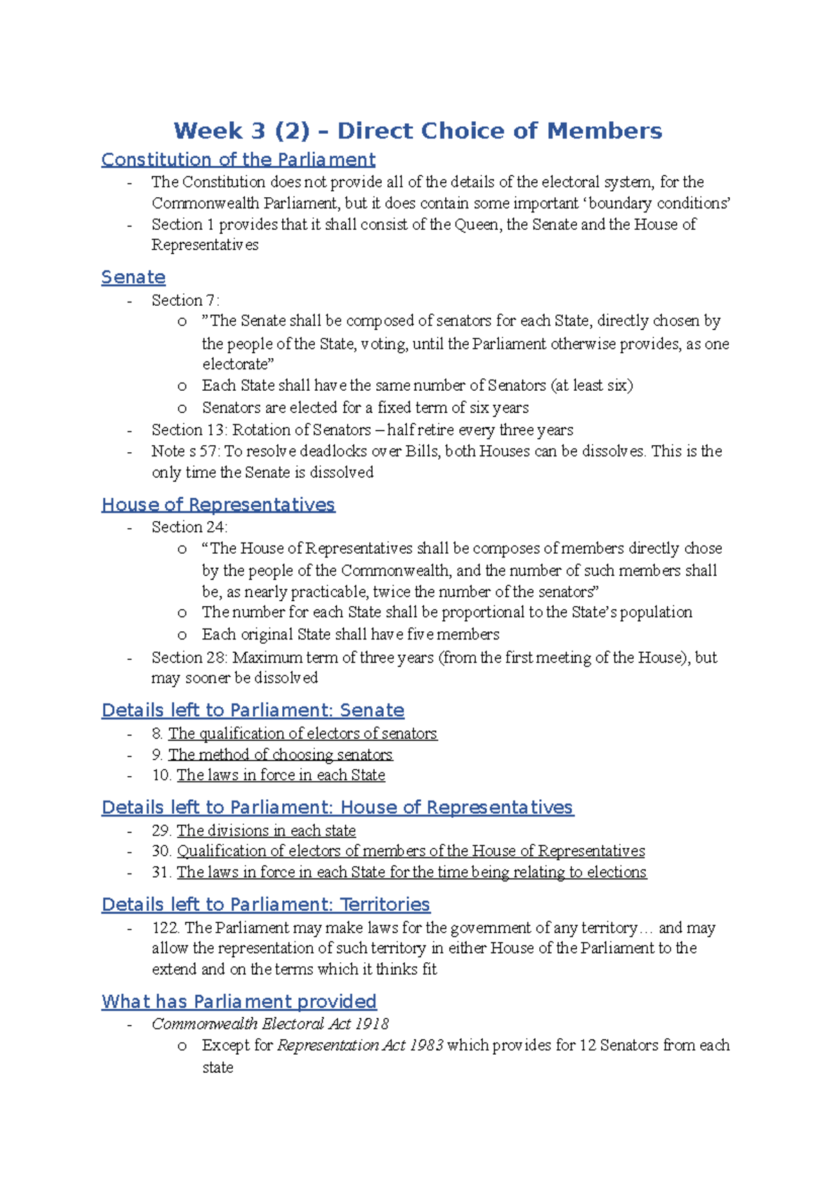 Direct Choice (Implied Freedoms) - Week 3 (2) – Direct Choice of ...