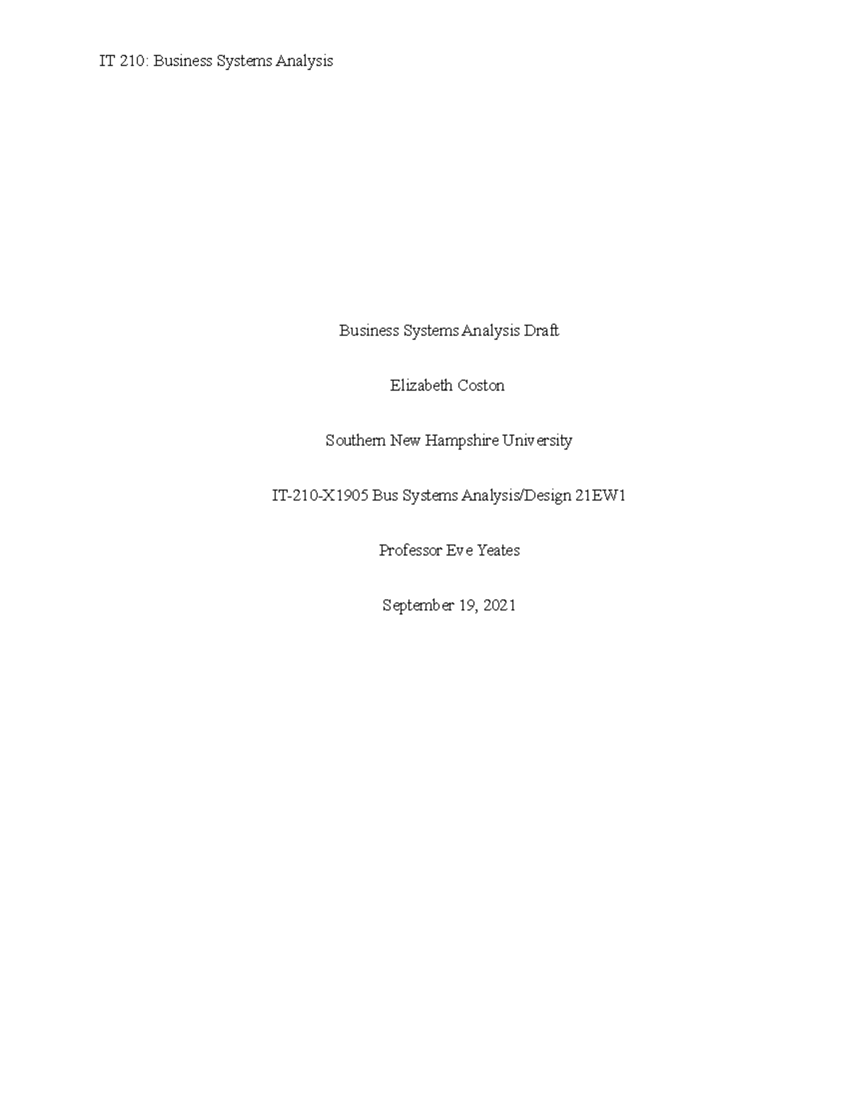 IT 210 Final Project Template draft 2 - HIM200 - SNHU - Studocu