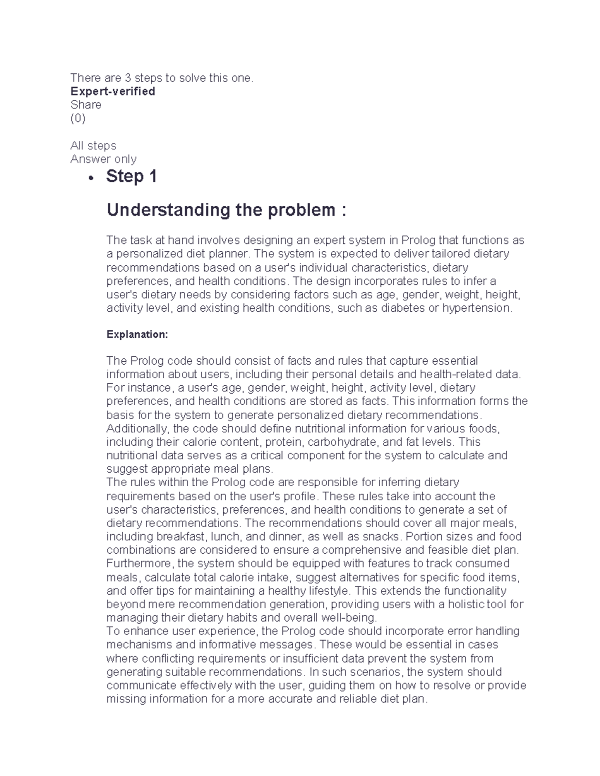 Lab Project AI - There are 3 steps to solve this one. Expert-verified ...