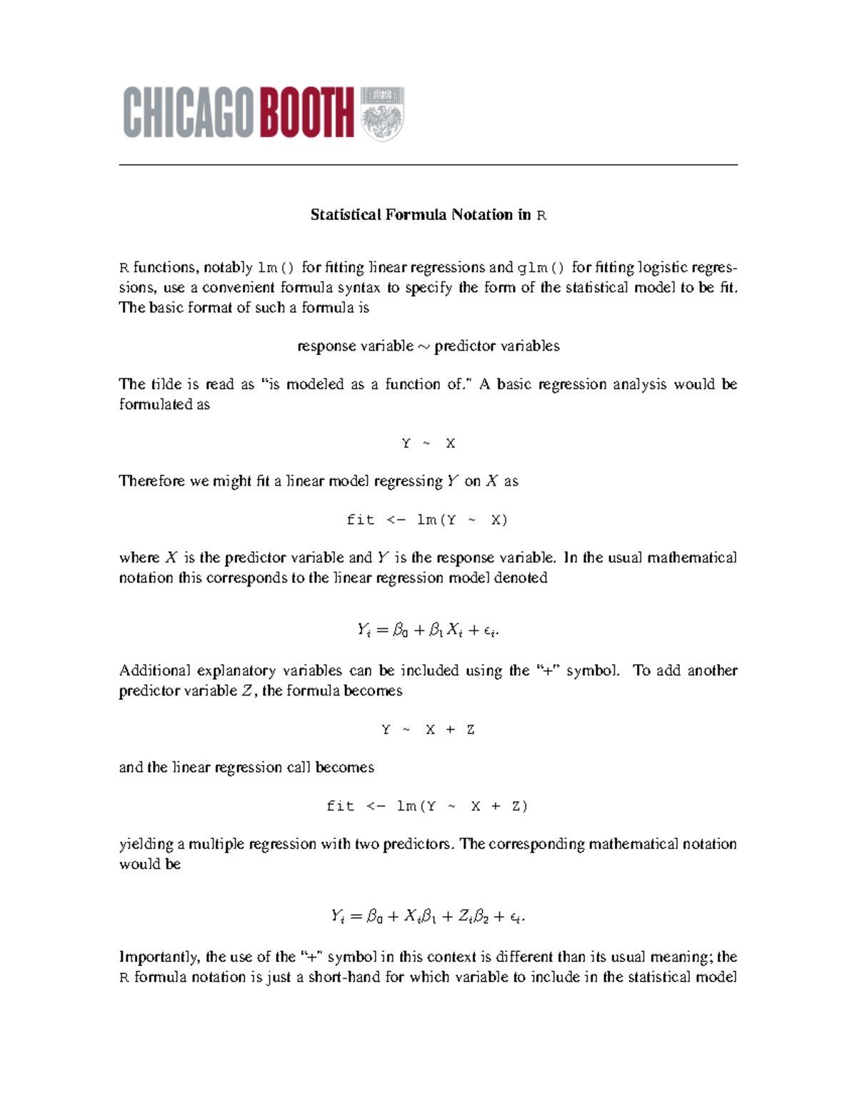 Formulanotation - Statistical Formula Notation inR Rfunctions ...