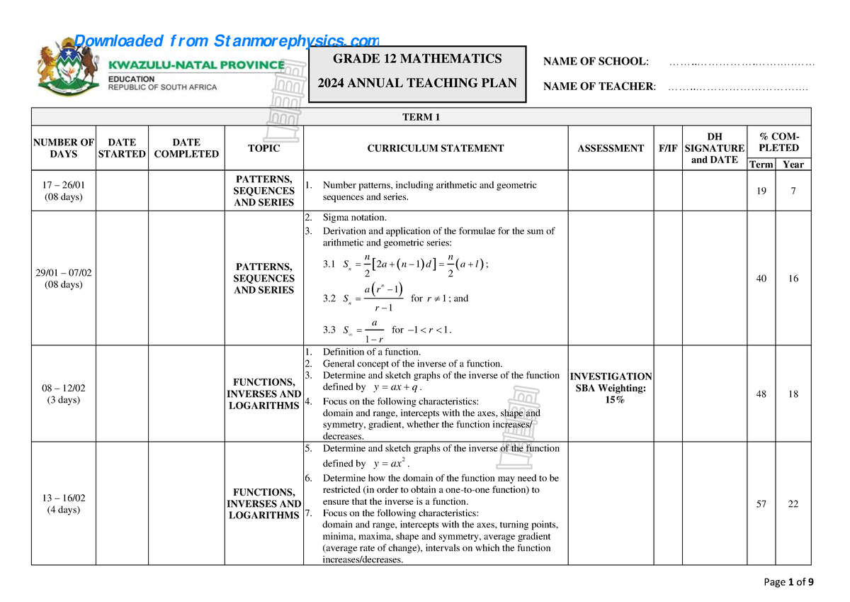 Atp 2024 Mathematics Stace Elizabet