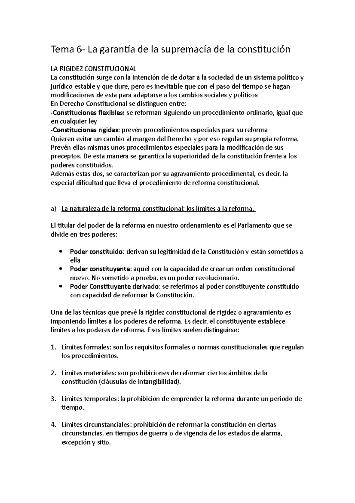 Tema 6 Constitución Apuntes De Primer Año - Derecho Constitucional ...