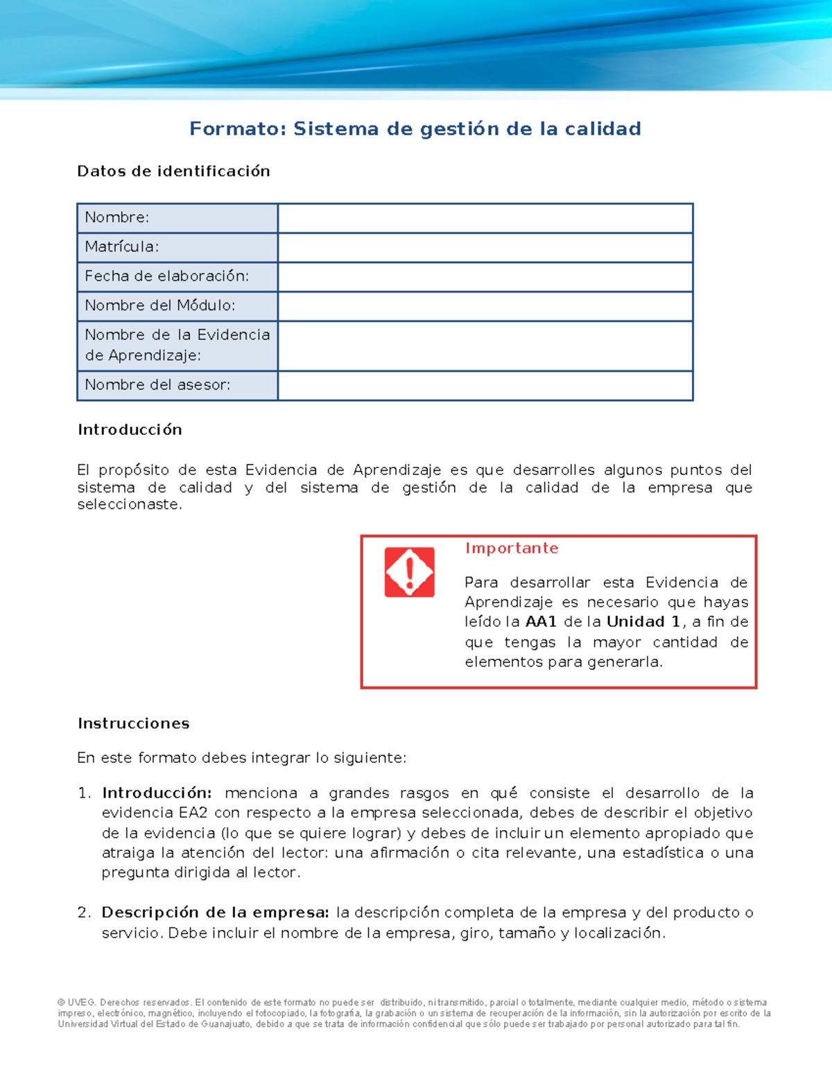 sgc formato actualizado - Formato: Sistema de gestión de la calidad ...