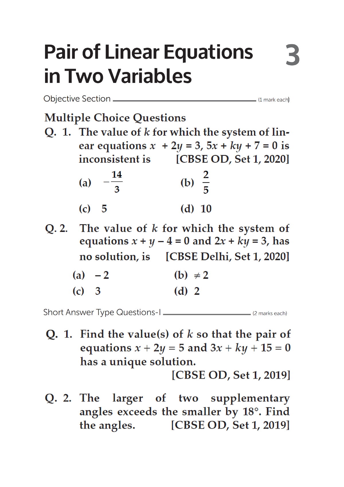 Extra Questions - Tenth Standard Mathematics Chapter-wise. Revise it ...