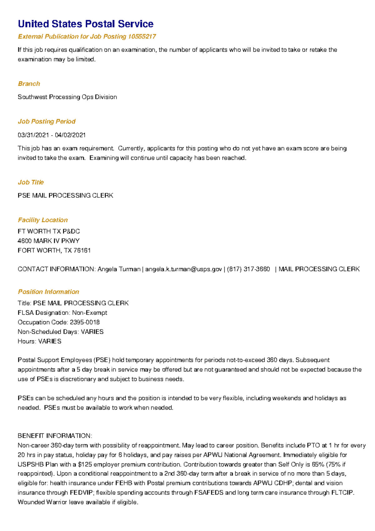 Pse Salary Usps - plpdy7d