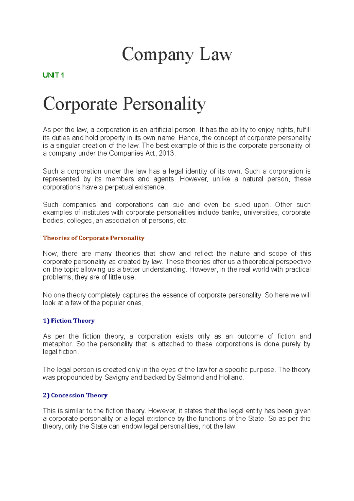 company-law-notes-company-law-unit-1-corporate-personality-as-per-the