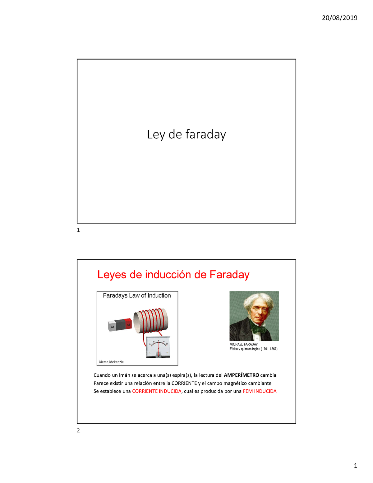 [3c] Ley De Faraday - Rtnrtrtnrn - Ley De Faraday Leyes De Inducción De ...