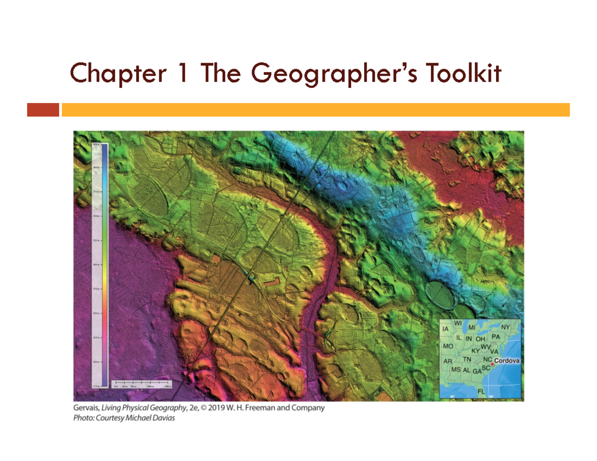 Lecture 1- The Geographers Toolkit - Chapter 1 The Geographer’s Toolkit ...