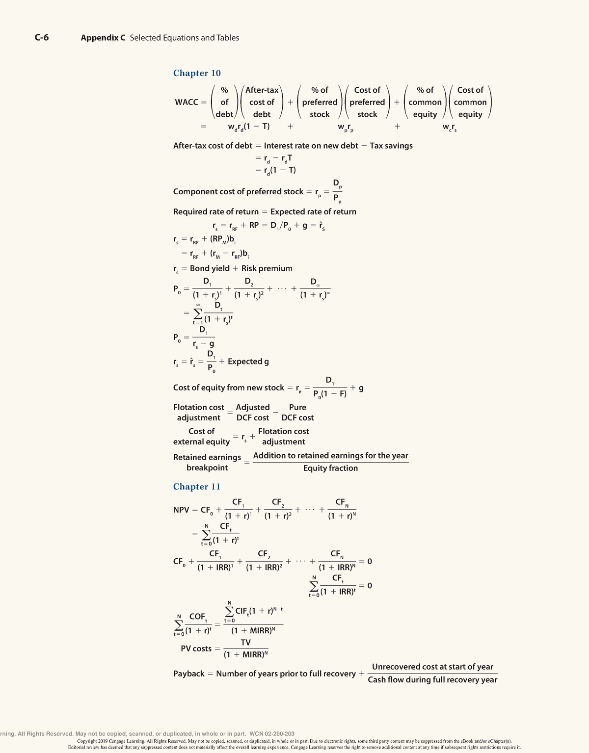 Fundamentals of financial management 282 - C-6 Appendix C Selected ...