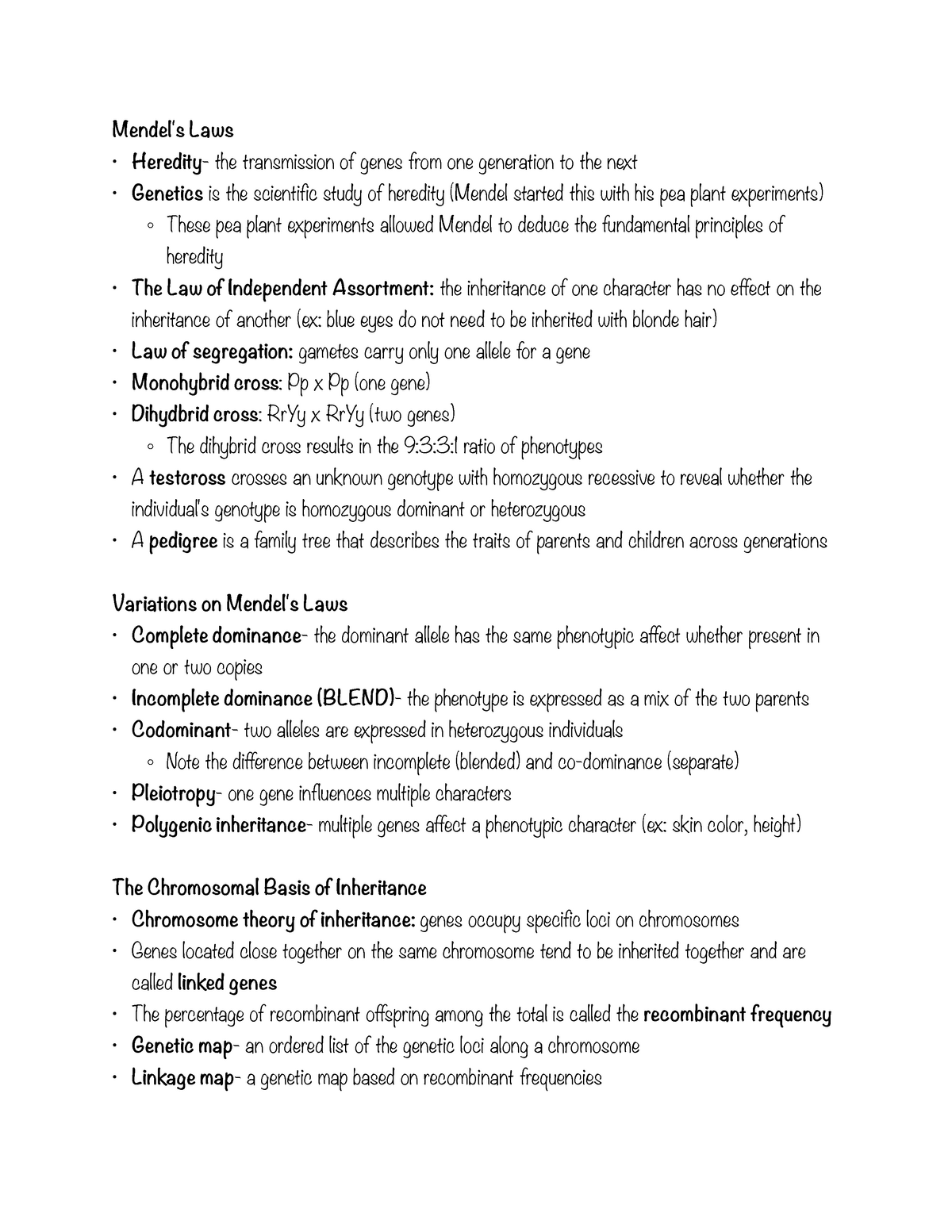 Chapter 9 Patterns Of Inheritance Laws The Transmission Of Genes