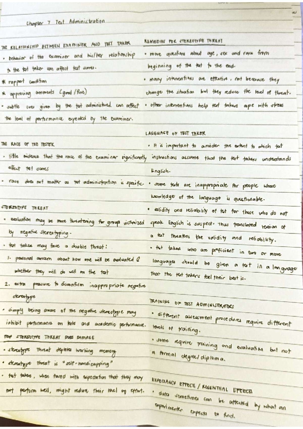 Chapter 7 Notes - AB Psychology - Studocu