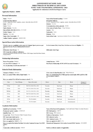 Self Declaration Form TN-4202408152849 - Self Declaration , 6T600T ...