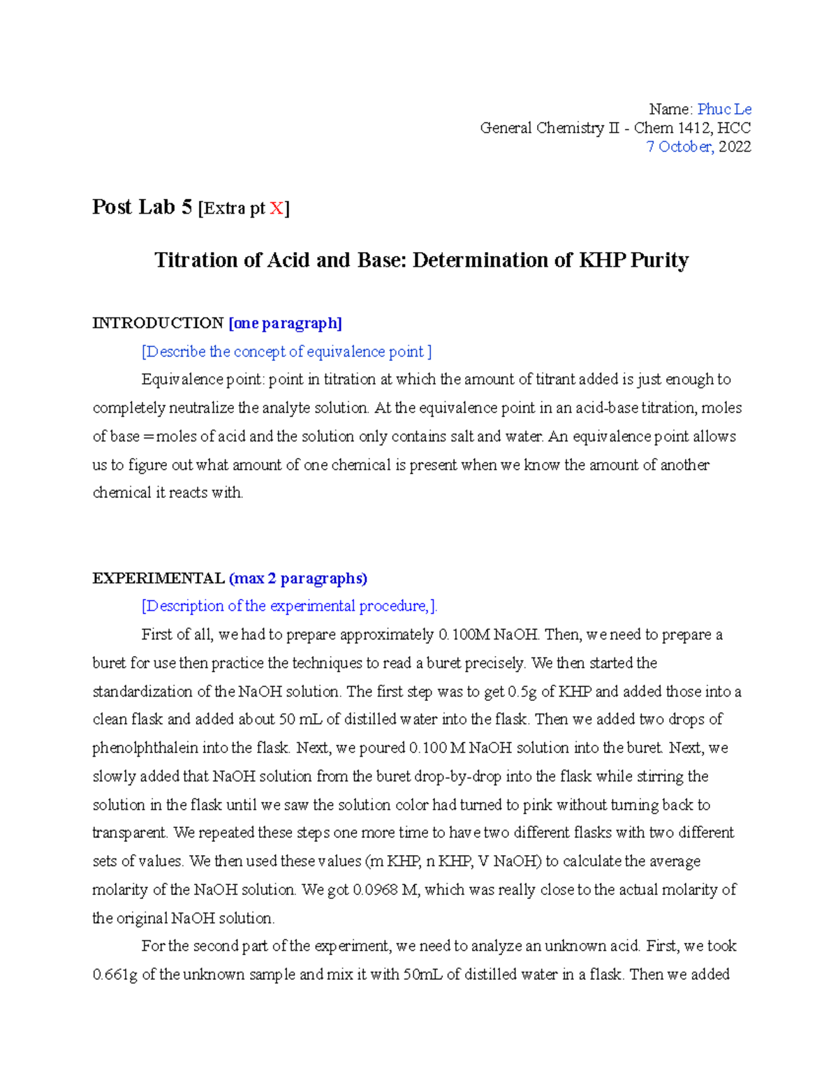 titration of acids and bases experiment 20