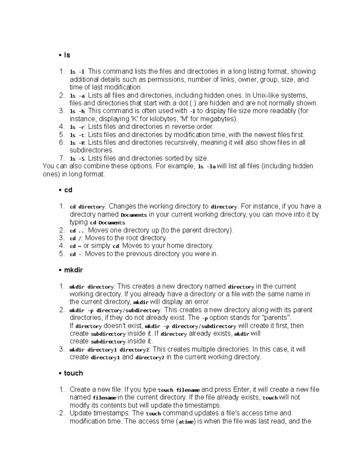 linux-commands-cj-429-msu-studocu