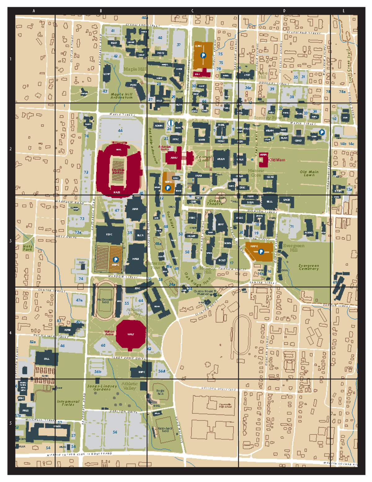 Campusmap - campus map - ####### C E N T E R S T R E E T D U N C A N A ...