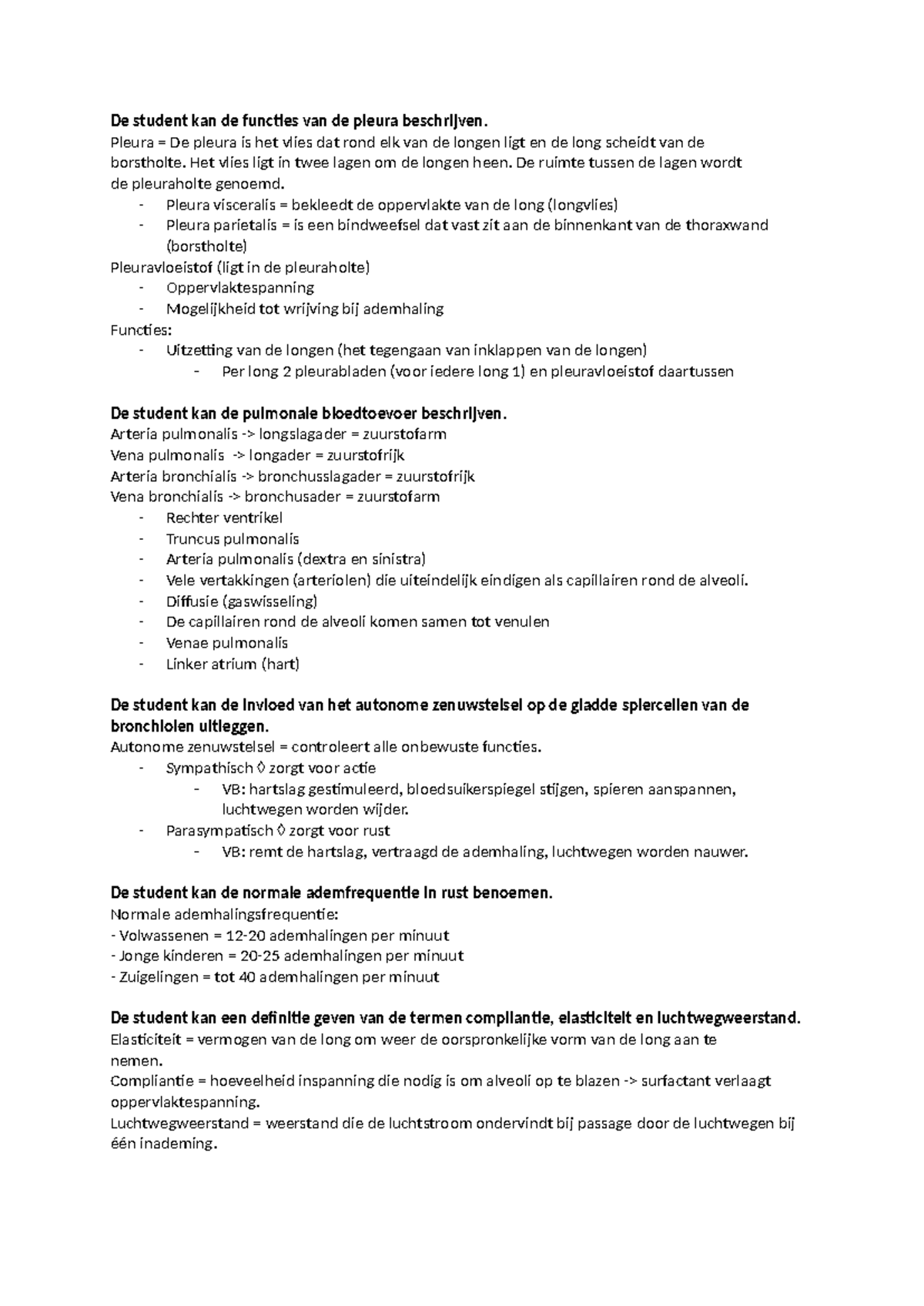 AFPF-Peuter Onno - Samenvatting AFPF - De Student Kan De Functies Van ...