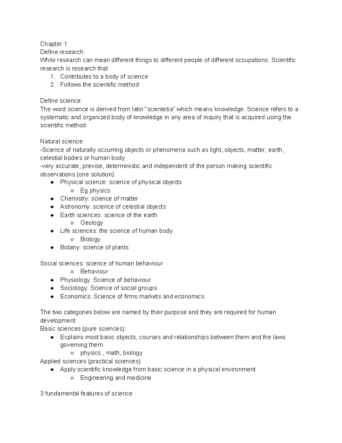 Exam1 notes 2049 - Chapter 1 Define research: While research can mean ...