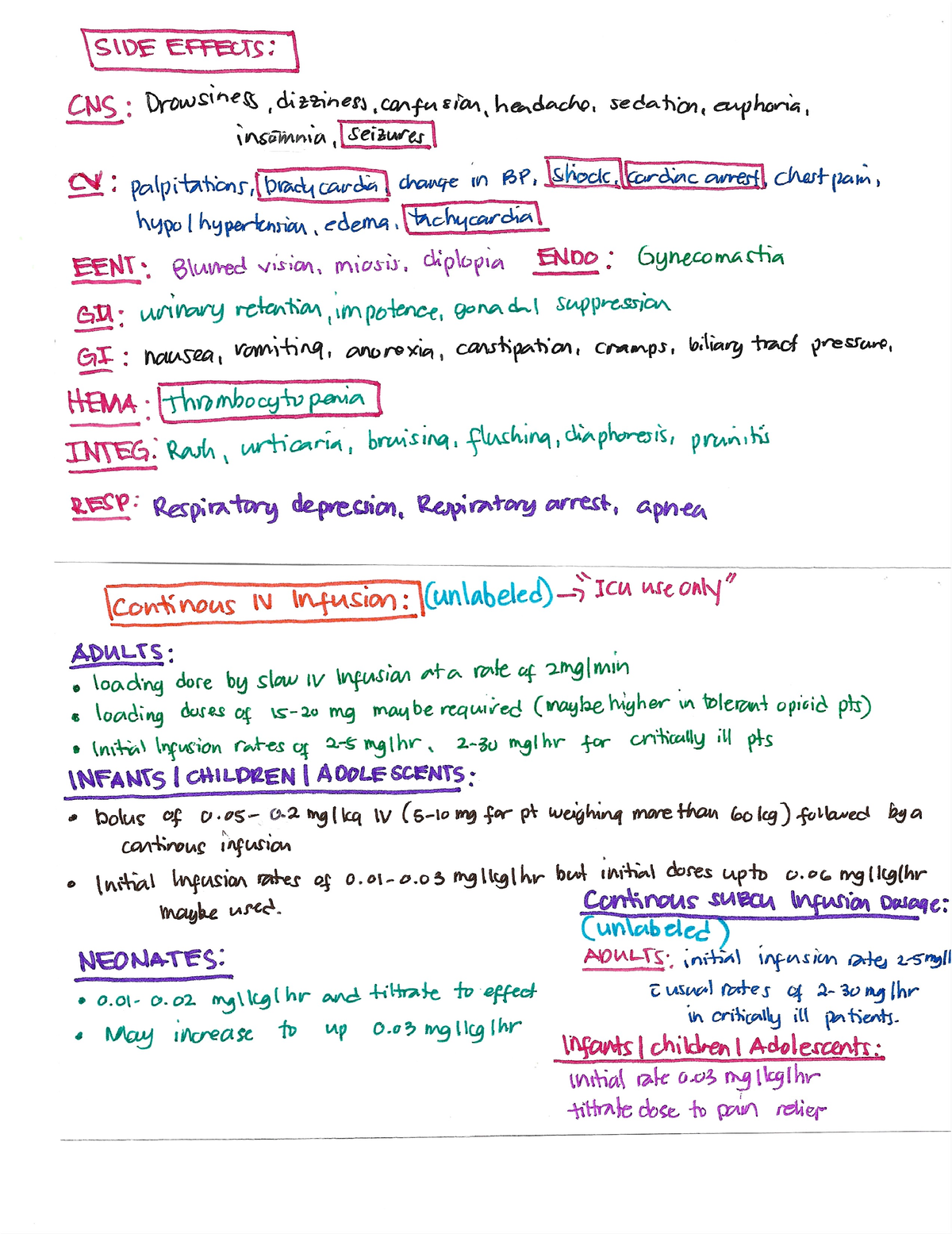 Morphine page 2 - Week 1 Drug Cards - NSG 124 - Studocu